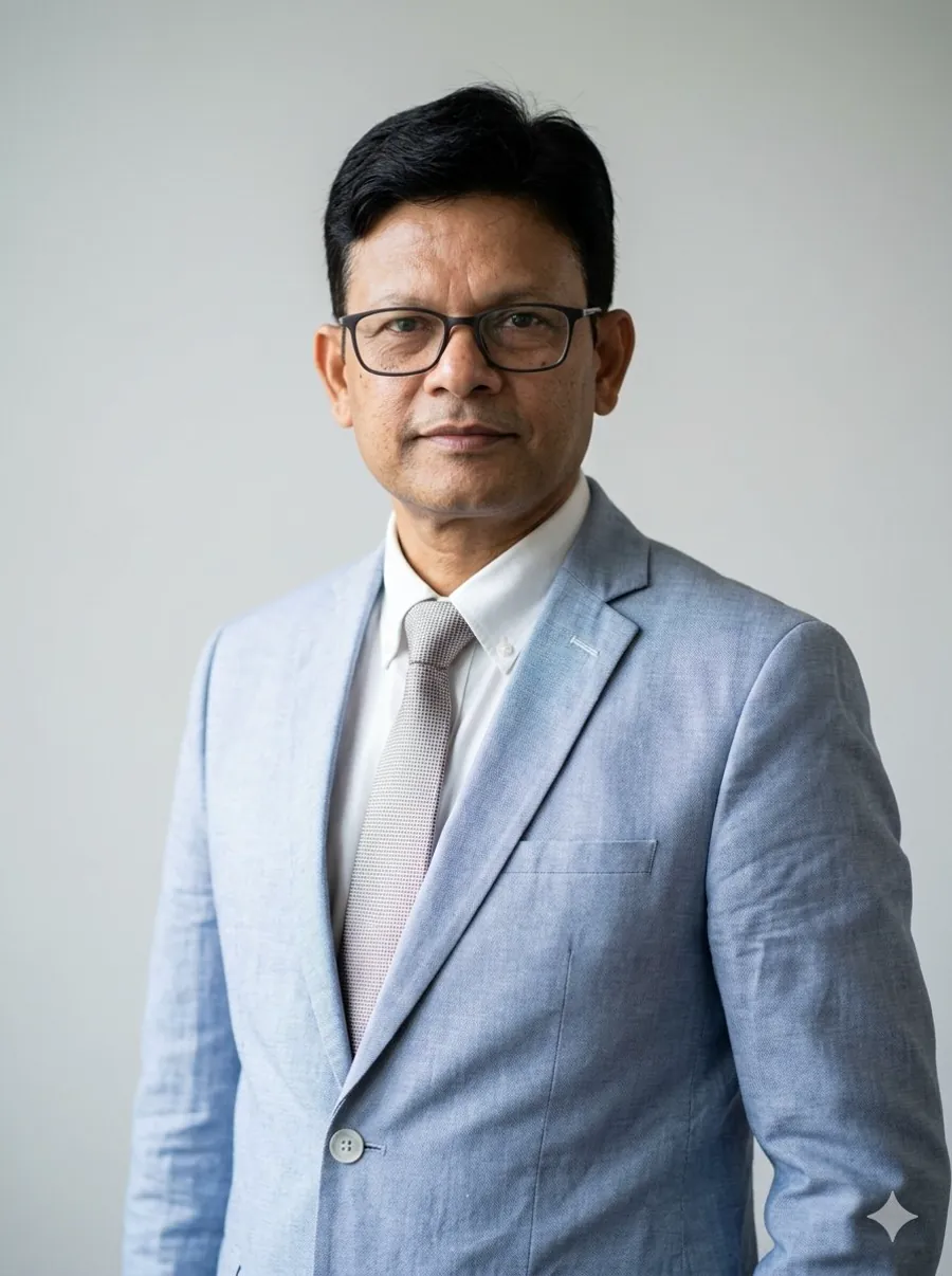Chandramohan Singh Negi, founder and Chief Executive Officer of Weldon Engineers, in a light blue jacket